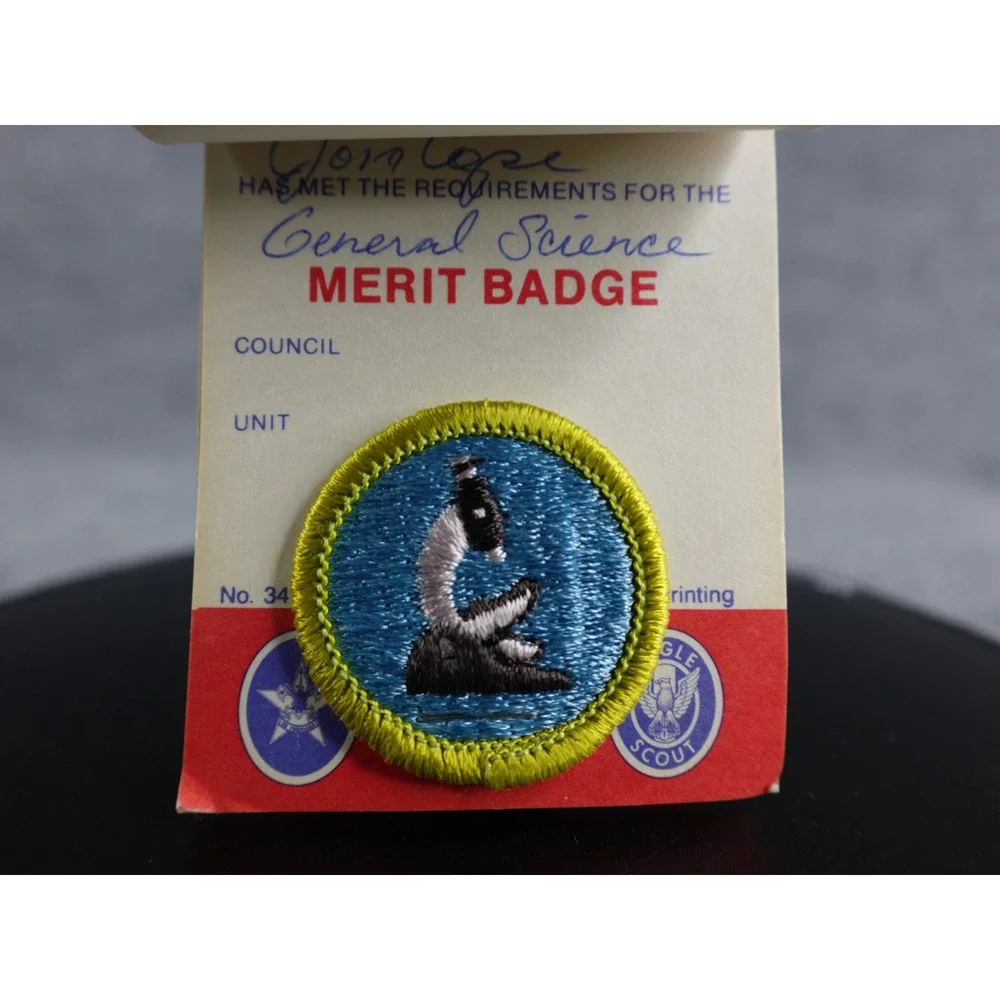 Lot of 8 Boy‎ Scouts of America Merit Badges with Cards